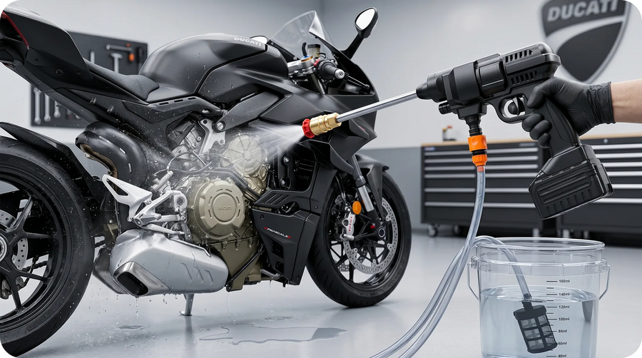 Motorbike Cleaning